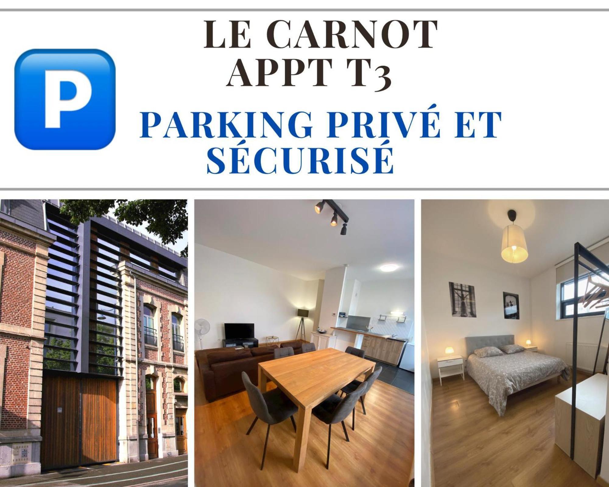 Le Carnot Appartement Avec 2 Chambres Separes Et Parking Privatif Et Securise Arras Bagian luar foto