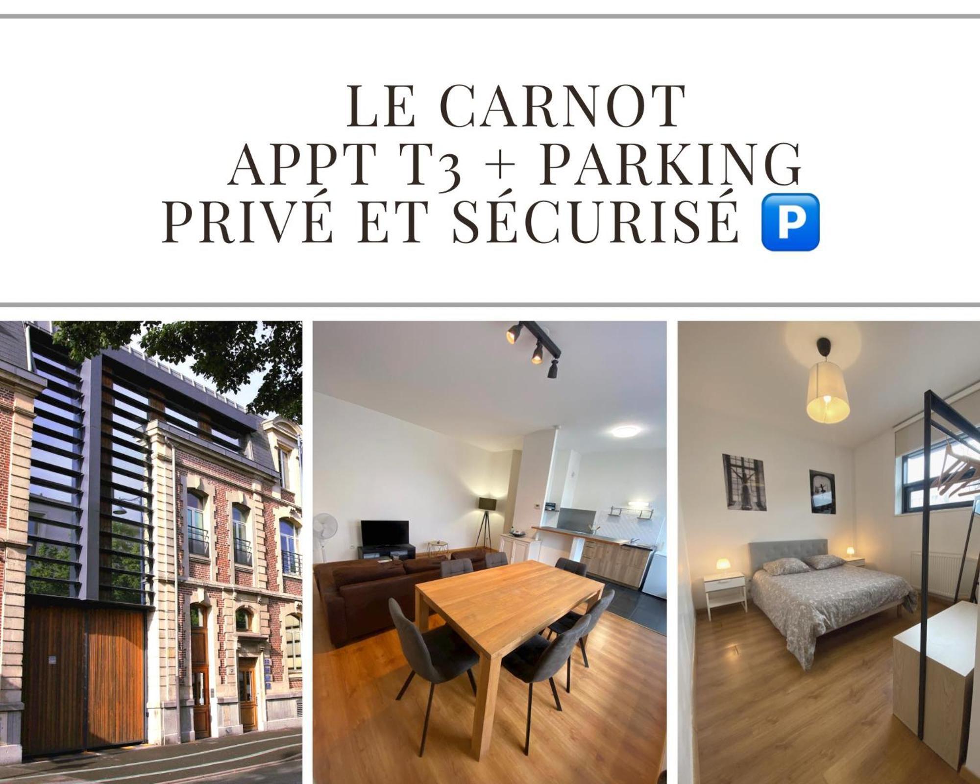 Le Carnot Appartement Avec 2 Chambres Separes Et Parking Privatif Et Securise Arras Bagian luar foto